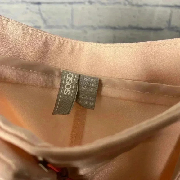 NWOT Asos tie waist tapered casual ankle pants - Picture 7 of 8